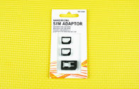 Plastic ABS Drievoudige SIM Adapter, 4FF - 3FF Nano aan Micro- SIM Adapter