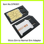 Douane Plastic Zwarte Micro aan Normale SIM-Adapter voor IPhone 4
