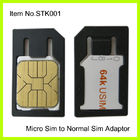 Douane Plastic Zwarte Micro aan Normale SIM-Adapter voor IPhone 4