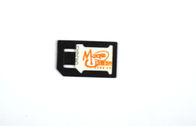 Micro- Zwarte Nano SIM Adapter voor Normale Mobiele Telefoon Plastic ABS