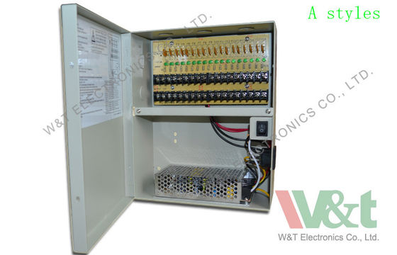 De bouw 20A 12V gelijkstroom de Voedingadapter van kabeltelevisie 240W met 18 Kanaaloutput