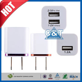 Dubbel de 2-toon van de de Wisselstroomadapter van Haven3.1a Usb Huis Iphone 6 Muurlader