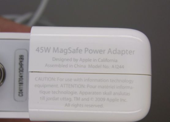 De originele 45W Lader van de Wisselstroomadapter voor laptops MB283LL/A-00 van Apple 14.5v