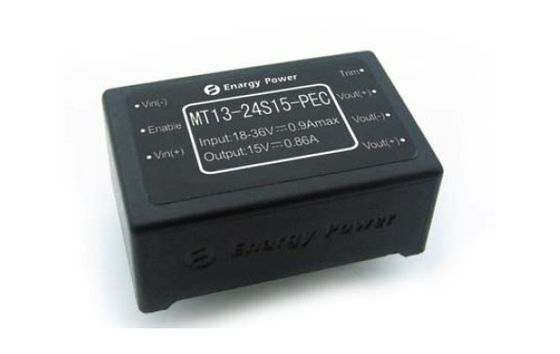 Militaire gelijkstroom-gelijkstroom de Isolatievoeding mt13-24s15-PEC van de Convertors13w Output 15V