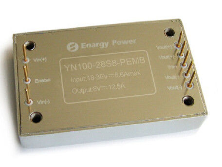 100 van de de baksteen gelijkstroom-gelijkstroom convertor van het wattskwart de Output 28V yn100-28s28-PEMB
