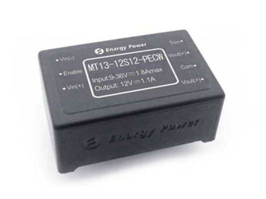 EN60950, de Convertors13w Output 12 Volt mt13-12s12-PECW van GB4943 gelijkstroom-gelijkstroom