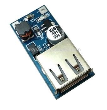 Gelijkstroom - gelijkstroom-de Convertor voert 5V Verhogingsmodule voor Arduino met twee aa-batterijen op