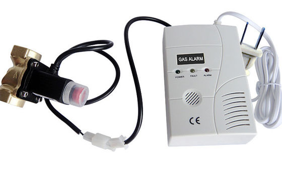 AC/gelijkstroom-van de het Gasdetector van machtslpg het Alarm EN50194 met Auto sloot Solenoïdeklep af