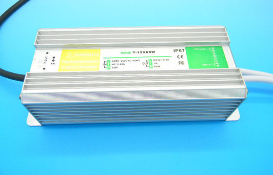 60w waterdichte de voeding Constante Huidige van de hoofd aluminium elektrolytische condensator IP68 Bestuurder