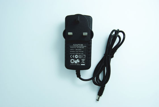 24V de Output de Britse 3 van gelijkstroom 1A 24W Speldenmuur zet Machtsadapter, Ce/FCC/RoHS op
