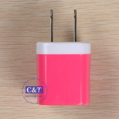 USB-Reishuis van de de Adaptermuur van de 1.0 Ampèremacht de Ladersstop voor Iphone 6/6 plus 5s Samsung