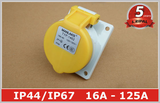 Het hoekige Comité zette Industriële de schakelaar110v 16A IP44 3 Speld van de Machtscontactdoos voor Marine op