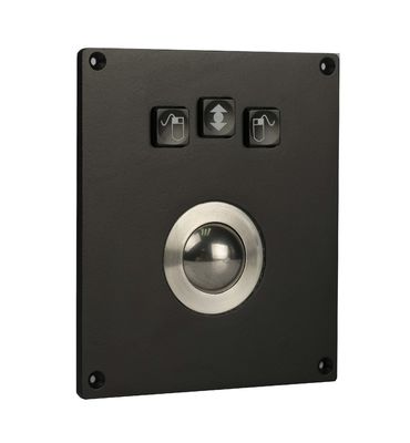 Zwart 25mm Militair Trackball Vandaalbewijs met Rode Phenolic Hars Mechnical