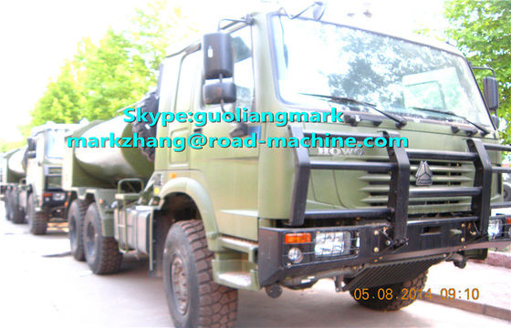 Van de het Watertanker van SINOTRUK HOWO de Groene Militaire 6*4 Vrachtwagen 25000L met EURO Standaardlhd OF RHD