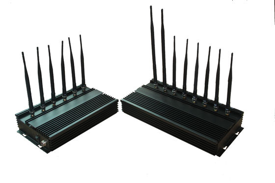 de Hoge Machtsstoorzender van 35dBm 4G WIFI/Blocker est-808N3 voor Militair, Zwart