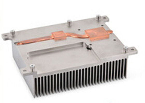 Medische de Speldvin Heatsink van het Aluminiumkoper met 1pc Hittepijp