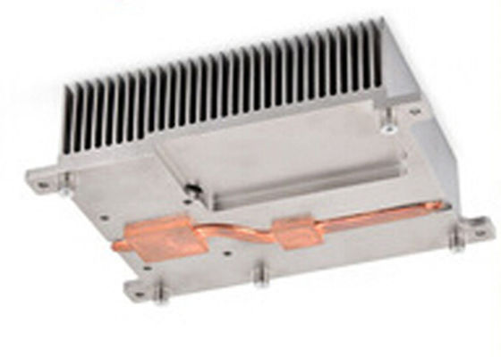 Medische de Speldvin Heatsink van het Aluminiumkoper met 1pc Hittepijp