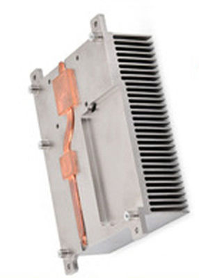 Medische de Speldvin Heatsink van het Aluminiumkoper met 1pc Hittepijp