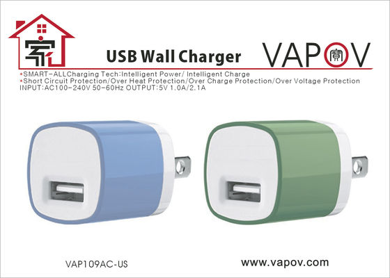 FCC PSE keurde 1.0A enige de ladersadapter van de usbreis, intelligente mobiele telefoon usb lader goed