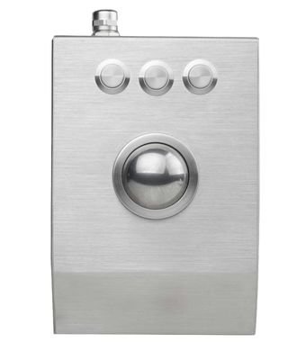 Ruwe Desktop 38mm van het metaalroestvrije staal lasertrackball met 1200 DPI resolutie