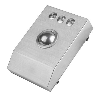 Ruwe Desktop 38mm van het metaalroestvrije staal lasertrackball met 1200 DPI resolutie